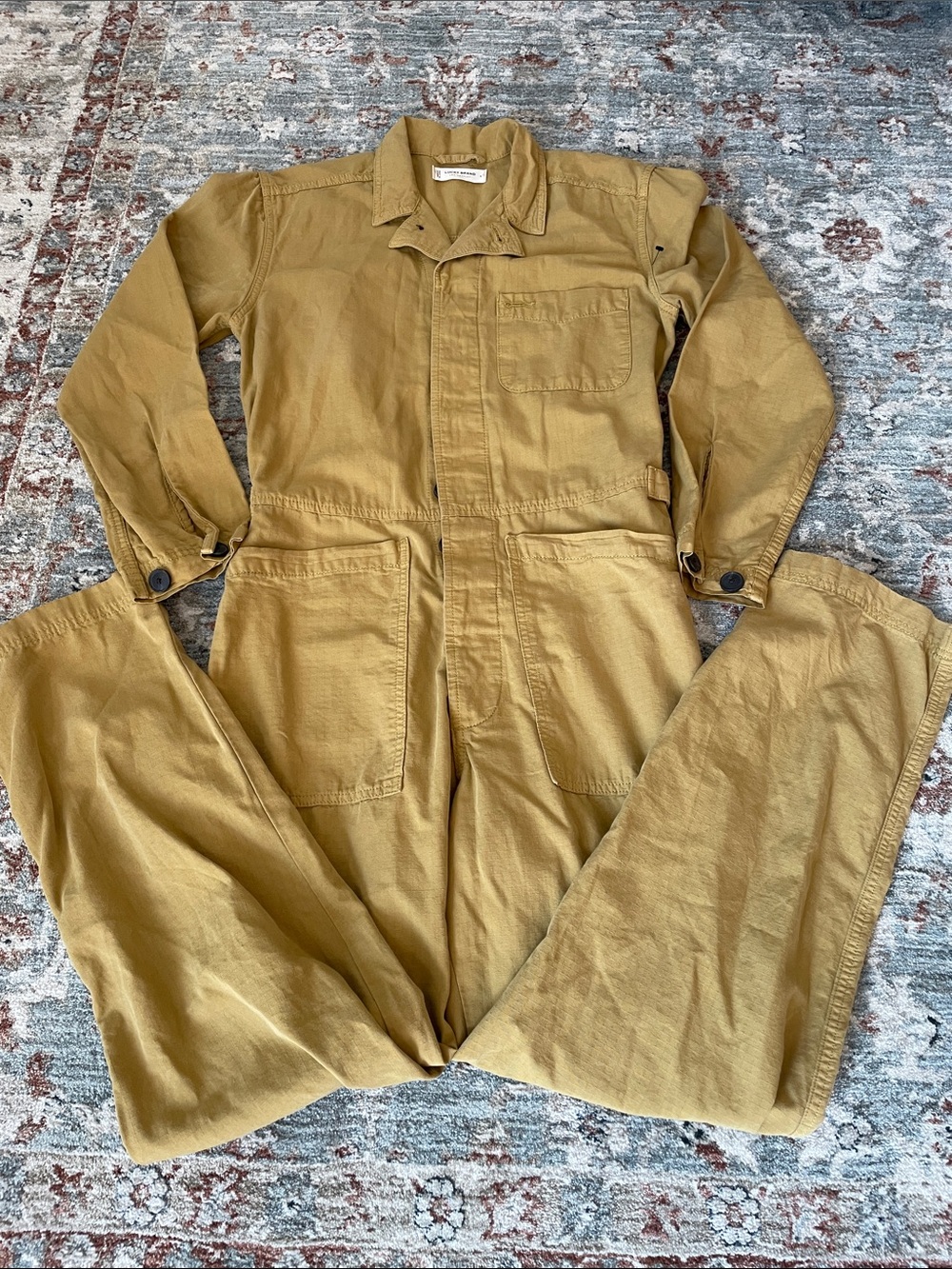Lucky Brand Yellow-Tan Jumpsuit